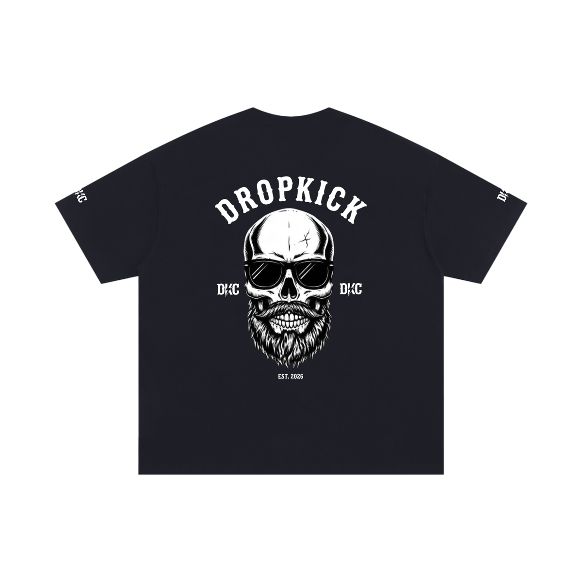 Oversized tee with skull