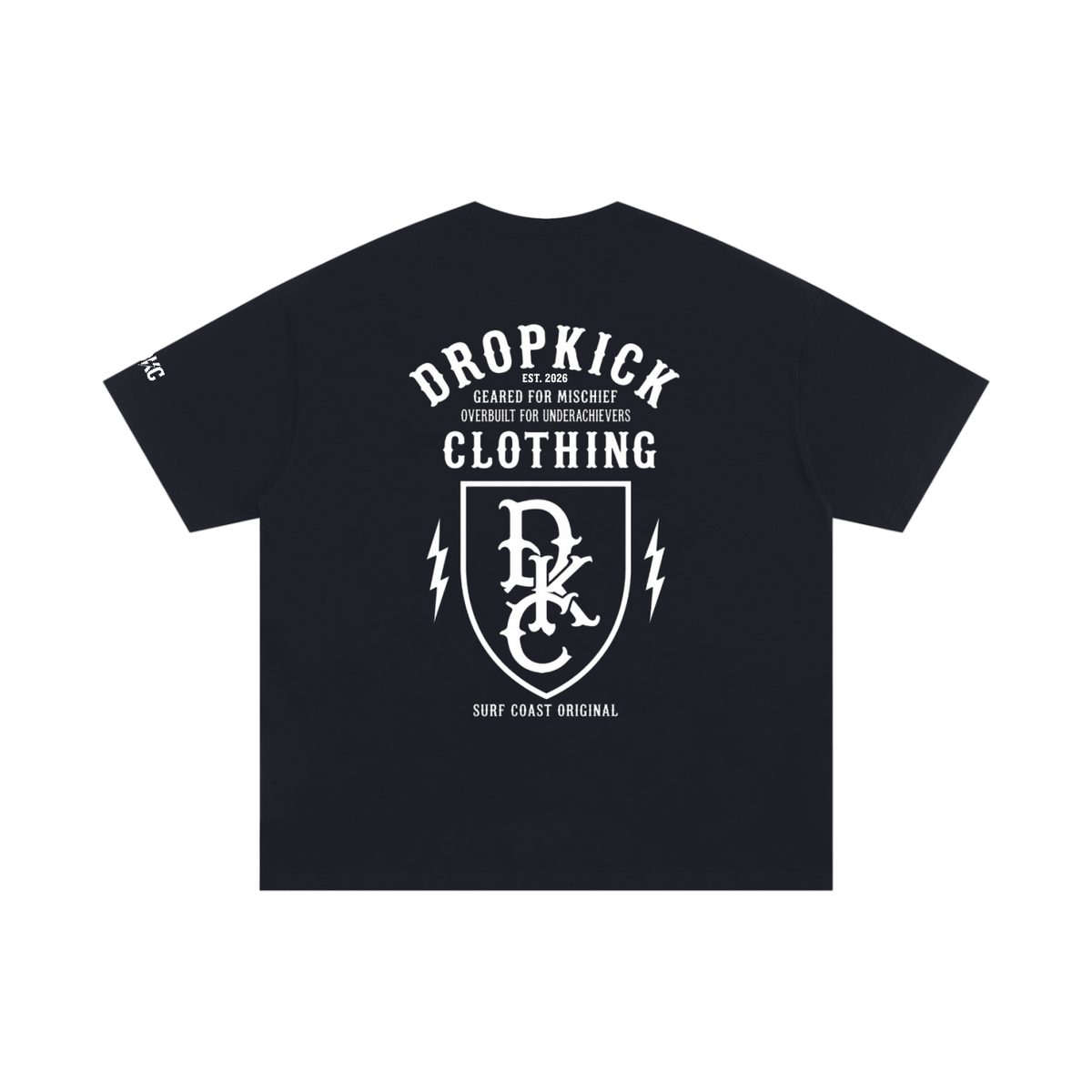 Dropkick Monogram Shield Black Tee