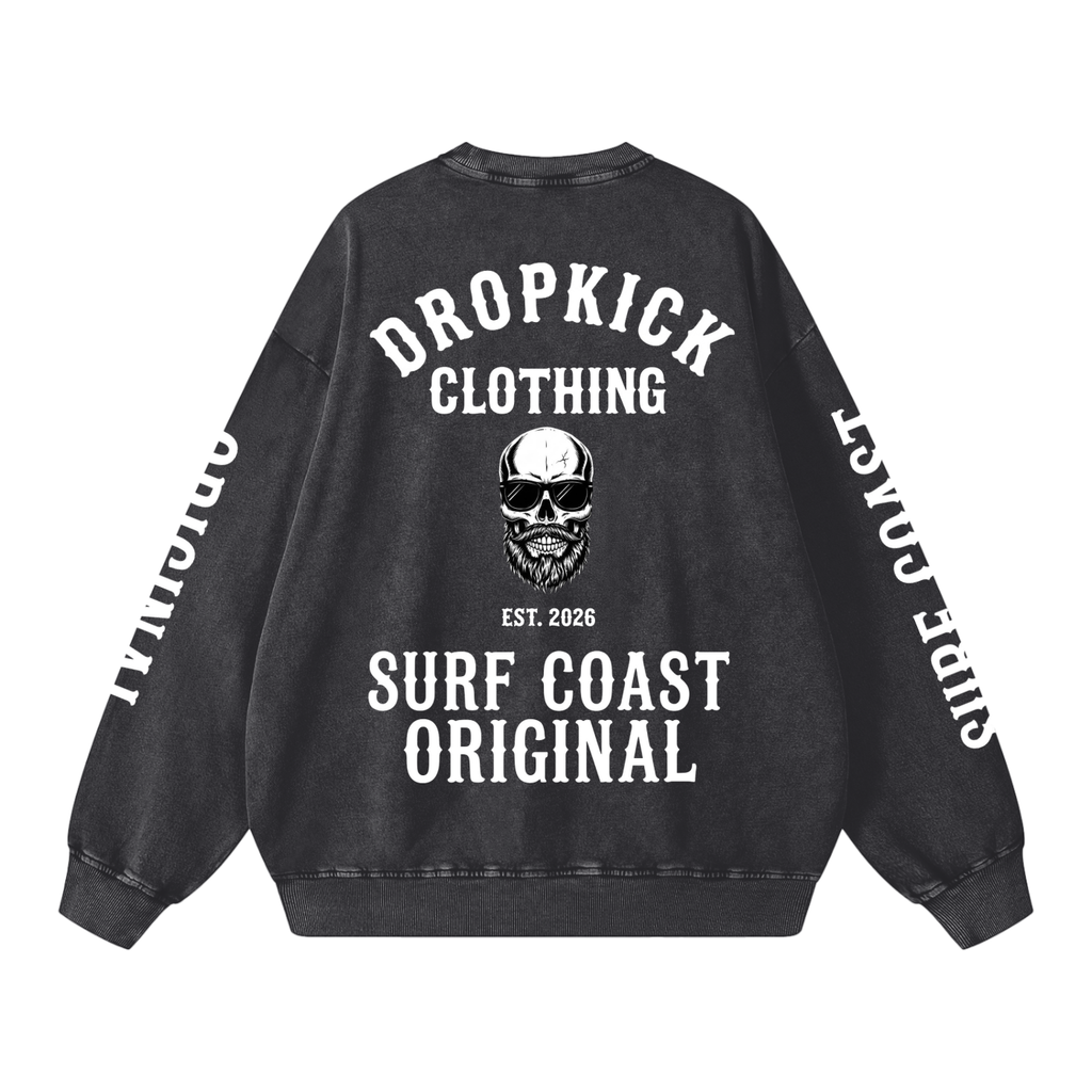 Surf Coast Skull Oversized Sweatshirt